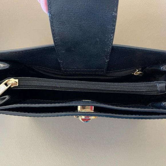 Black Leather Michael Kors Cross Body Purse - Picture 2 of 6